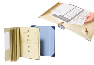 Document Organiser Folio with Pockets - Available in Two Colours & Option for Two-Pack