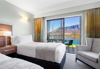 One-Night Mystery Queenstown 4-Star Getaway for Two in a Standard Room incl. Breakfast, 20% off F&B, Late Checkout, Bicycle Hire, Parking & Access to Sauna & Hot Tub - Options for Lake View Rooms & Stays for up to Five Nights