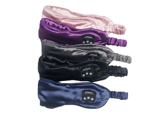 Bluetooth Satin Sleep Eye Mask - Four Colours Available & Option for Two