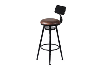 Levede Industrial Bar Stool with Backrest - Option for Two