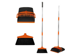 Long Handle Dustpan & Broom Combo