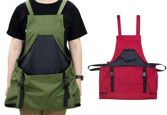 Gardening Apron with Pockets - Two Colours Available