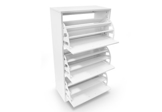 Three-Drawer Shoe Cabinet for 45 Pairs of Shoes
