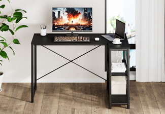 Zinus Axis Black Corner Desk