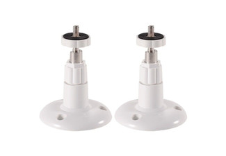 Two Plastic White Adjustable Mount Wall Security Brackets Compatible with Arlo/Arlo Pro Camera