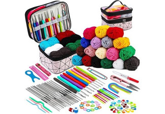 105-Piece Crochet Kit Starter Set