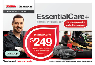Honda EssentialCare+ Service 35-Point Check incl. Genuine Oil & Filter Change for Used Honda Vehicles 7 Years Old & Older - Available at Honda Store Nelson