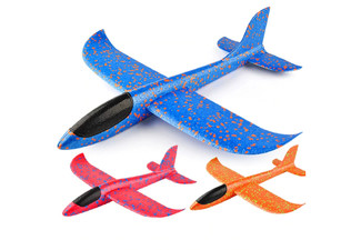Three-Piece Throwing Foam Airplanes with Slingshot Launch Toy Set