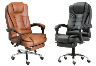 Executive Workspace Chair with Footrest - Two Colours Available