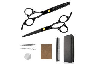 Eight-Piece Hair Cutting & Thinning Scissors Set