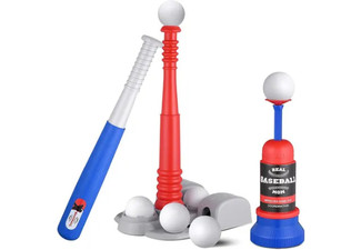 Kids Interactive Telescopic Baseball with Adjustable Transmitter Training Set