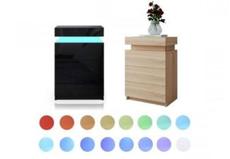 LED Modern Nightstand - Two Colours Available