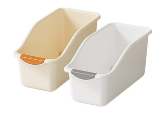 Two-Pack Pull Out Cabinet Organiser Bin with Roll Wheels - Available in Two Sizes