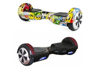 Hoverboard with LED Lights - Three Colours Available