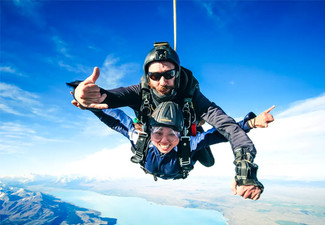 9000ft Tandem Skydiving in Mt. Cook - Option for 13,000ft Skydive & For Two People & Option for Camera Voucher available