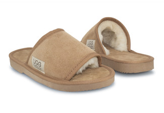 Ugg Australian-Made Water-Resistant Essentials Classic Unisex Sheepskin Open Toe Suede Scuffs - 10 Sizes Available