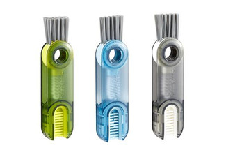 Three-Pack Multipurpose Bottle Cap Cleaner Brush