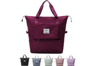 Large Capacity Foldable Travel Duffle Bag - Six Colours Available