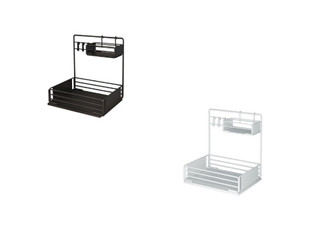Kitchen Sink Storage Sliding Rack - Two Colours Available