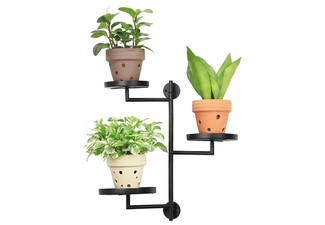 Rotating Three-Tier Wall Plant Holder