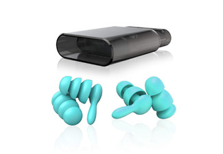 Two Pair of Reusable Noise Reduction Ear Plugs