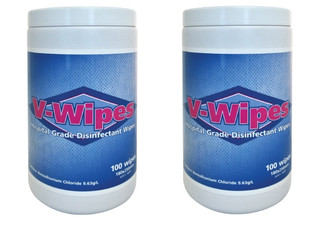 Two-Pack 100 Disinfectant V-Wipes