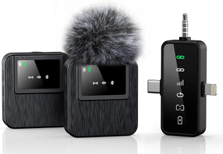 Three-in-One Professional Wireless Lavalier Microphone