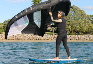 1.5-Hour Introductory Wing Foil Lesson for Two People incl. Gear & Life Jackets