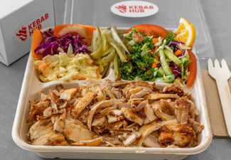 Kebab, Medium Kebab Salad, Meat on Chips or Kebab on Rice incl. Fries & a 330ml Drink for One Person - Options for up to Four People