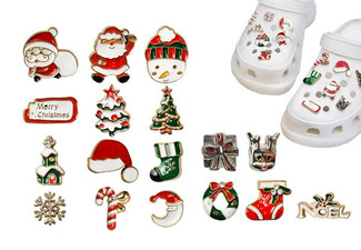 17-Piece Christmas Slipper Charm Clogs - Option for Two-Set