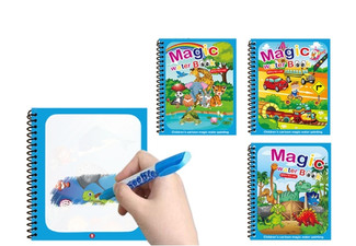 Kids Reusable Magic Water Colouring Books - Five Options Available
