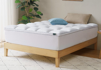 Zinus Quilted Pillow Queen Mattress Topper