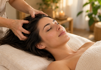 60-Minute Upper Scalp & Head Massage at Maitreyah's Healing Studio