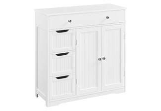 Free-Standing Bathroom Cabinet with Drawers