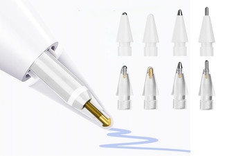 Eight-Piece Replacement Pencil Tips Compatible with Apple Pencil