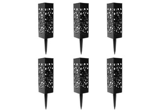 Six-Piece Solar-Powered LED Garden Lights