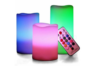 Three-Piece Flameless LED Candles