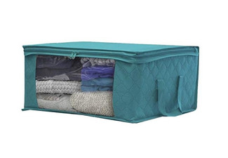 Quilted Foldable Clothes Box - Option for Two-Pack