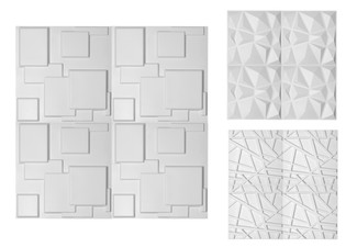 12-Piece 3D Wall Paper Panel - Three Styles Available