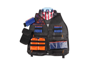 Tactical Vest Kit for Nerf N-Strike Elite Series incl. 40 Refill Bullets - Option for Two-Pack