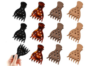 12-Piece Hair Claw Clamps