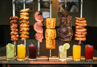 Brazilian BBQ Dinner Experience with Churros Dessert & Beverage for One Person - Options for Two, Four or Six People