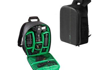 Water-Resistant Camera Shoulder Bag - Available in Three Colours