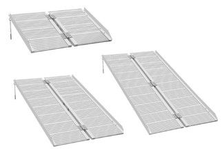 270kg Foldable Portable Wheelchair Ramp - Three Sizes Available