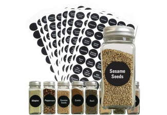 400-Piece Spice Jar Printed Labels