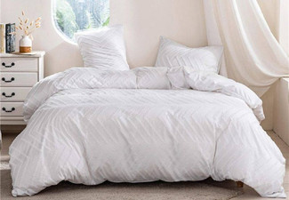 Elisa Gentle Breeze Washed Cotton Duvet Cover Set - Three Sizes Available