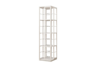 Four-Tier Rotating Bookshelf Storage Display - Two Colours Available