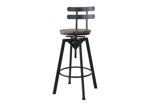 Levede Industrial Adjustable Swivel Stool