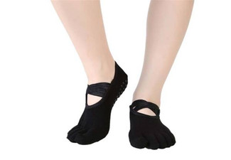 Non-Slip Cotton Yoga Socks - Available in Two Colours