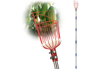 Fruit Picker Pole with Telescoping Basket
